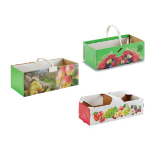 Fruit basket – corrugated and solid cardboard