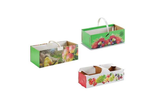 Fruit basket – corrugated and solid cardboard