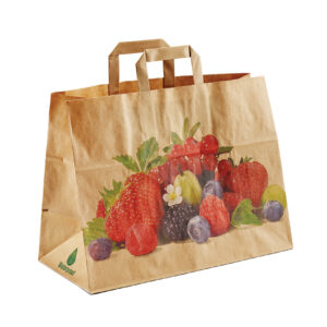 Carrier bag – fruit and vegetables – with flat handles