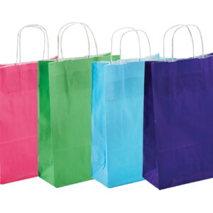 Carrier bag – coloured – with twisted paper cord
