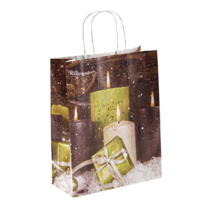 Carrier bag – Christmas – with flat handle or twisted paper cord