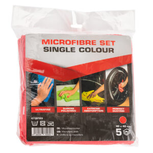 Microfibre cloths single colour