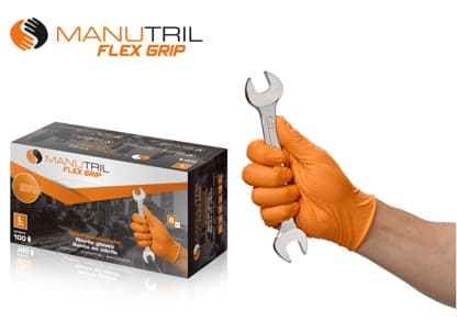 Nitrile gloves "Manutril" Flex Grip